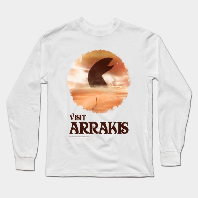 Visit Arrakis Long Sleeve T-Shirt by Dream Artworks